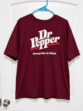 Dr Pepper Always One of a Kind Graphic Tee Burgundy XL